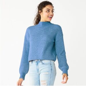 SO Sonoma Goods Ribbed Mockneck Sweater